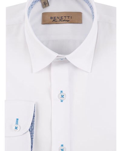 Benetti Boys White Formal Shirt