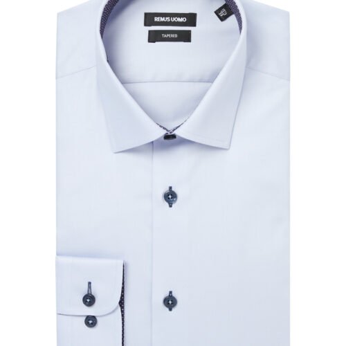 Remus Uomo Sky Blue Seville Long Sleeve Formal Shirt