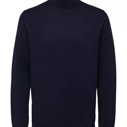 Selected Homme Berg Roll Neck Navy