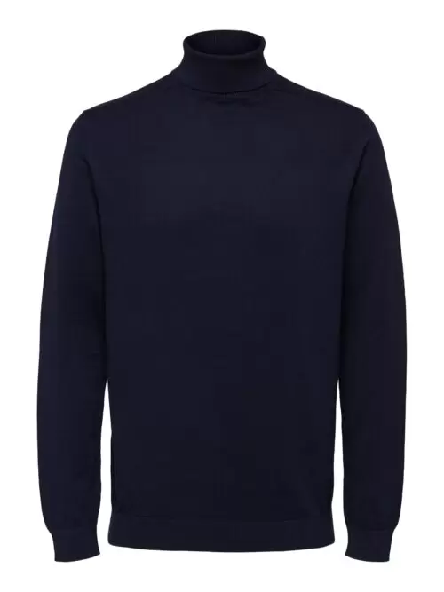 Selected Homme Berg Roll Neck Navy