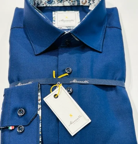 Marnelli Joe Long Sleeve Shirt Navy