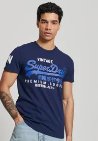 Superdry Vintage Logo T-Shirt Midnight Blue
