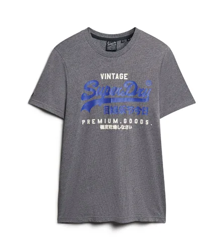 Superdry Classic Vintage Logo Heritage T-Shirt Midnight Blue Grit