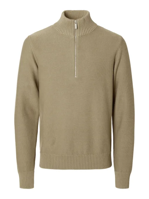 Selected Homme 1/2 Zip Knit Mermaid