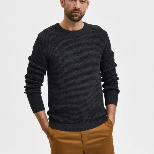 Selected Homme Crew Neck Knit Peat