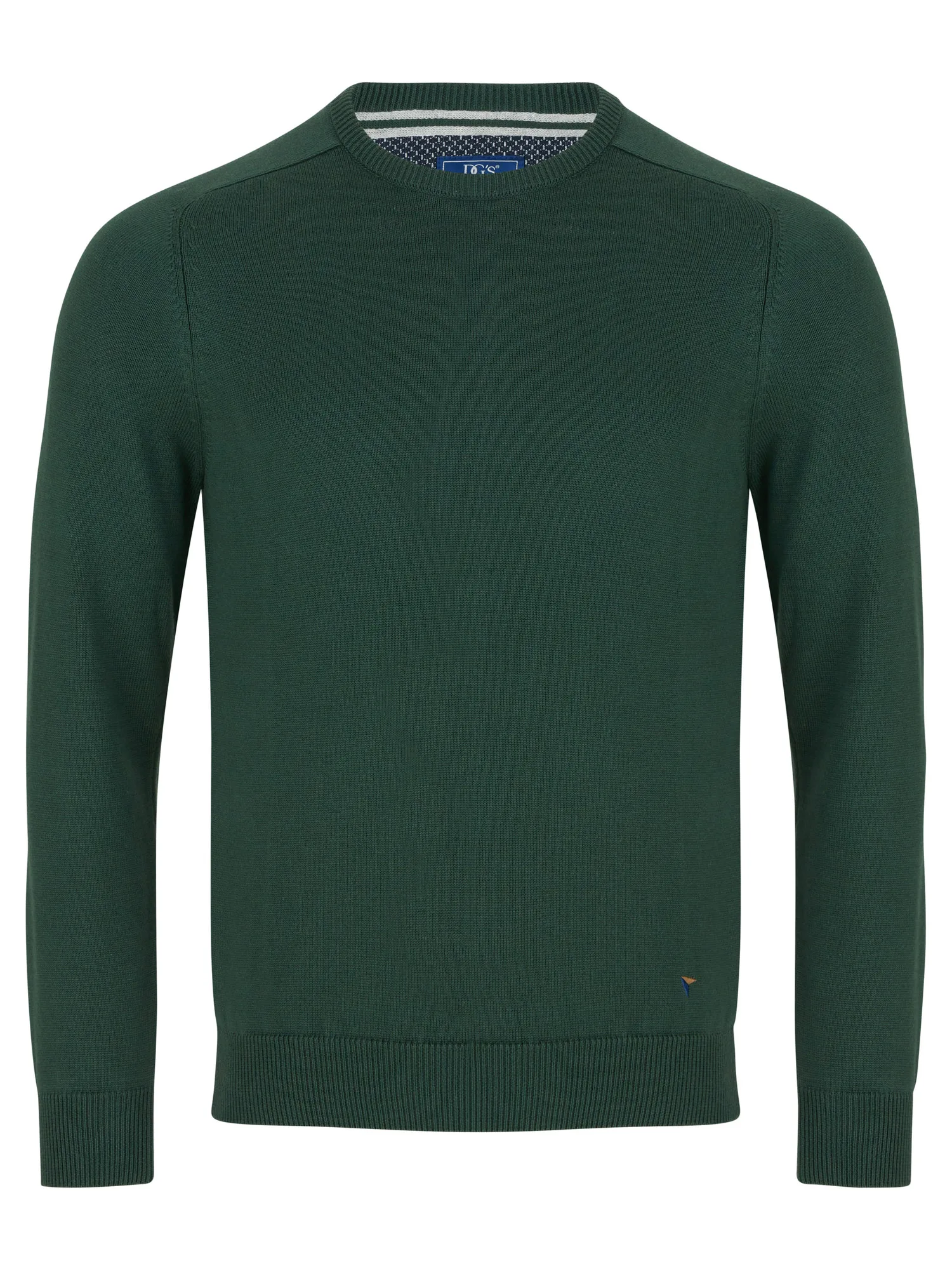 Drifter By Daniel Grahame Crew Neck Sweater Dark Green - Pauls Menswear
