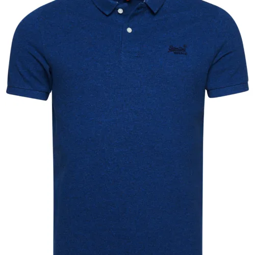 Superdry Classic Pique Polo Bright Blue Marl