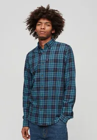 Superdry Organic Cotton Vintage Check Shirt Navy