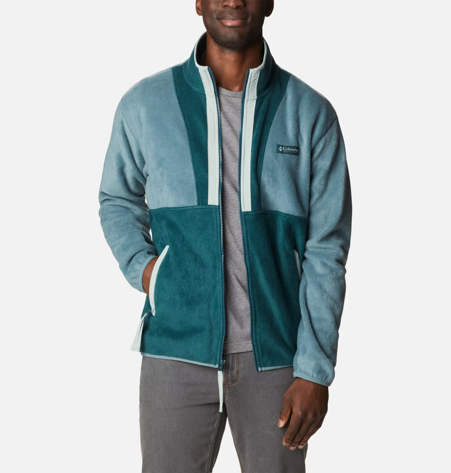 Men's columbia full zip fleece jacket shop