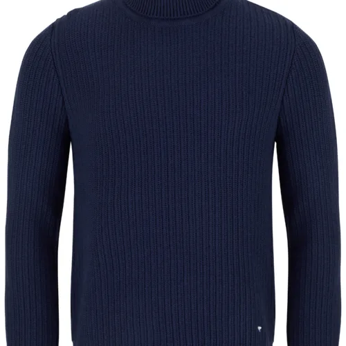Drifter By Daniel Grahame Roll Neck Sweater Dark Blue