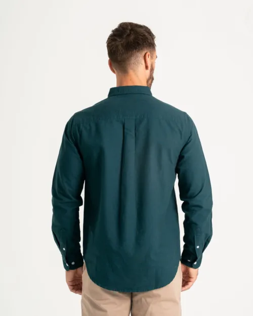 Walker & Hunt Oxford Shirt Dark Green