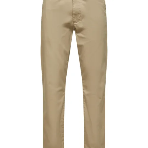 Selected Homme New Miles Slim Fit Chino Greige