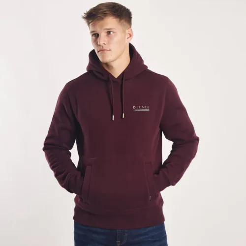Diesel Uzay Hoodie Wine Port