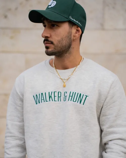 Walker & Hunt Snow Grey Appliqué Sweatshirt