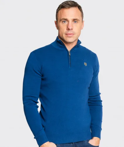 XV Kings by Tommy Bowe Unione 1/2 Zip Straight Blue