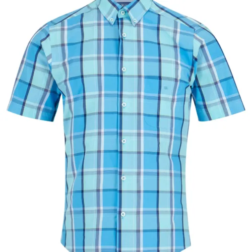 Drifter By Daniel Grahame Short Sleeve Shirt Turquoise