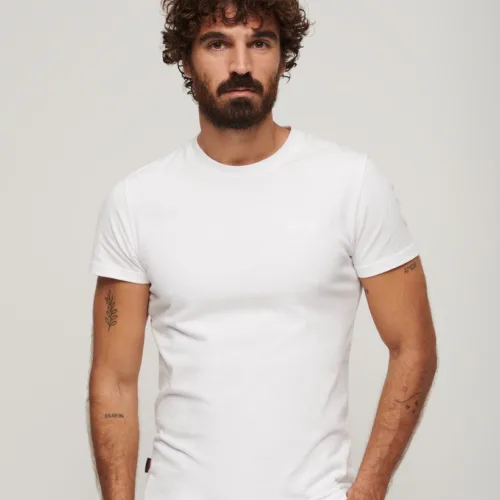 Superdry Organic Cotton Essential Logo T-Shirt White